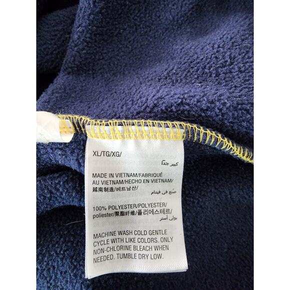 Club Room Yellow and Blue Color Block Fleece Men's Size XL - Picture 6 of 8